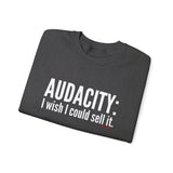 Audacity_white UNISEX SWEATSHIRT
