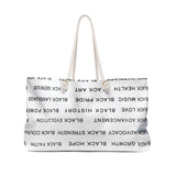 BLACK MAGIC - BLACK LETTERS WEEKENDER BAG
