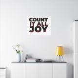 COUNT IT ALL JOY-RBG CANVAS ART