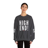 HIGH END WHITE UNISEX SWEATSHIRT