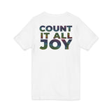 COUNT IT ALL JOY UNISEX V-NECK  T-SHIRTS