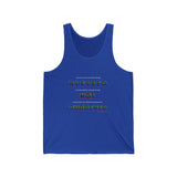 BLACK QUEER RAINBOW UNISEX TANK TOP