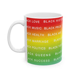 BLACK MAGIC RAINBOW WHITE CERAMIC MUG WHITE