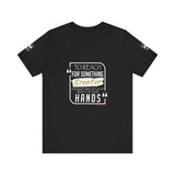 REACH FOR SOMETHING WHITE GOLD UNISEX SHORT SLEEVE T-SHIRTS