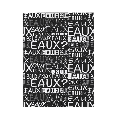 EAUX WHITE PLUSH BLANKET