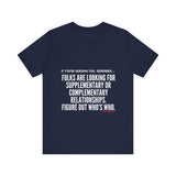 FIGURE OUT UNISEX   SHORT SLEEVE T-SHIRT