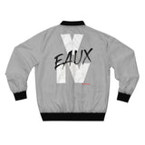 V EAUX IV - WHITE W/ BLACK EAUX AOP MEN'S BOMBER JACKET
