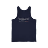 TAKE A DEEP BREATH UNISEX TANK TOP