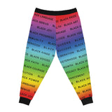 BLACK MAGIC RAINBOW BLACK ATHLECTIC JOGGERS