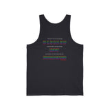 BLACK QUEER RAINBOW UNISEX TANK TOP