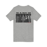 MARCH - BLACK UNISEX V-NECK T-SHIRT