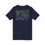 COUNT IT ALL JOY UNISEX V-NECK  T-SHIRTS