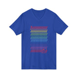 BIIIIIITCH RAINBOW UNISEX  V-NECK T-SHIRTS