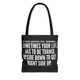 UPSIDE DOWN TOTE BAG