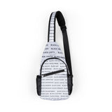BLACK MAGIC - BLACK LETTERS SLING BAG