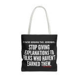 EXPLANATION TOTE BAG
