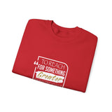 REACH FOR SOMETHING WHITE GOLD UNISEX SWEATSHIRTS
