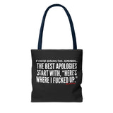 BEST APOLOGIES TOTE BAG