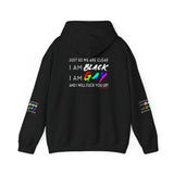 BLACK GAY FUP WHITE UNISEX HOODIE