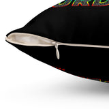 BLACK MAN RAINBOW THROW PILLOW