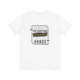 REACH FOR SOMETHING BLACK GOLD UNISEX SHORT SLEEVE T-SHIRTS