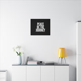 PEACE BE THE JOURNEY WHITE CANVAS ART