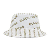 BLACK MAGIC - GOLD LETTERS AOP BUCKET HAT