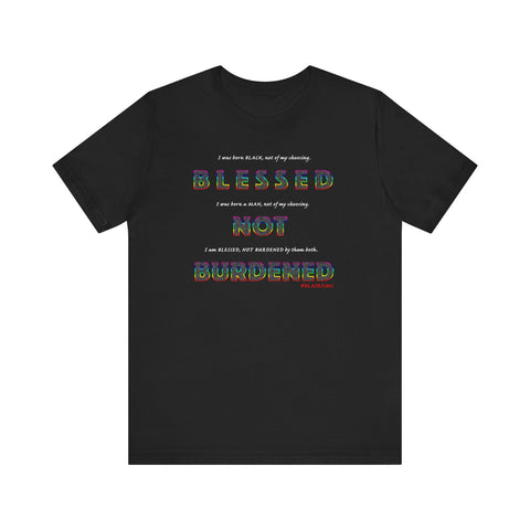 BLACK MAN RAINBOW UNISEX SHORTSLEEVE T-SHIRTS