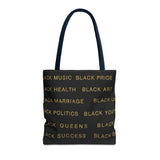 BLACK MAGIC - BLACK GOLD TOTE BAG