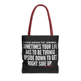 UPSIDE DOWN TOTE BAG