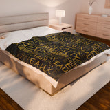 EAUX - GOLD PLUSH BLANKET