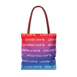BLACK MAGIC RAINBOW WHITE  TOTE BAG