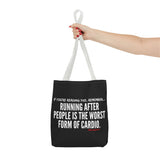 Funny Quote Tote Bag - Perfect for Gym Lovers, Fitness Gifts, Shopping, Casual Use, Inspirational Quotes