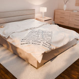 BLACK MAGIC - BLACK LETTERS PLUSH BLANKET