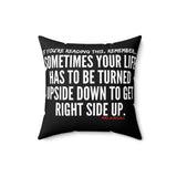 UPSIDE DOWN THROW PILLOW