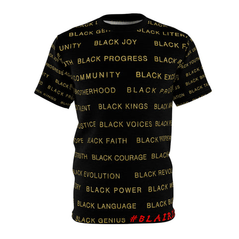 BLACK MAGIC - BLACK GOLD AOP UNISEX T-SHIRT