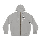 V EAUX IV - WHITE W/ BLACK EAUX AOP ZIP HOODIE