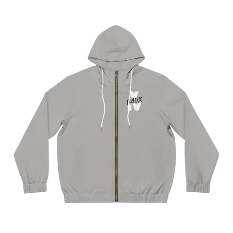 V EAUX IV - WHITE W/ BLACK EAUX AOP ZIP HOODIE