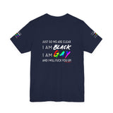 BLACK GAY FUP WHITE UNISEX SHORT SLEEVE T-SHIRTS