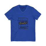 REACH FOR SOMETHING BLACK GOLD V-NECK T-SHIRTS