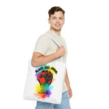 BLACK GAY PROUD FIST TOTE BAG