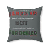 BLACK WOMAN RBG THROW PILLOW