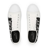 RESIST - BLACK LOW-TOP SNEAKERS - WHITE SOLE