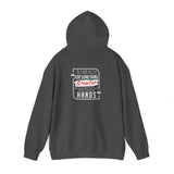 REACH FOR SOMETHING - WHITE RED UNISEX HOODIE