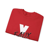 V EAUX IV - WHITE W/ BLACK EAUX UNISEX SWEATSHIRT