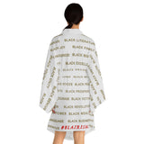 BLACK MAGIC - GOLD LETTERS KIMONO