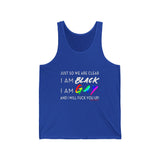 BLACK GAY FUP WHITE UNISEX TANK TOP