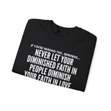 DIMINISHED FAITH UNISEX SWEATSHIRT