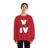 V EAUX IV - WHITE W/ BLACK EAUX UNISEX SWEAT SHIRT