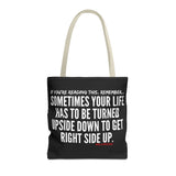 UPSIDE DOWN TOTE BAG